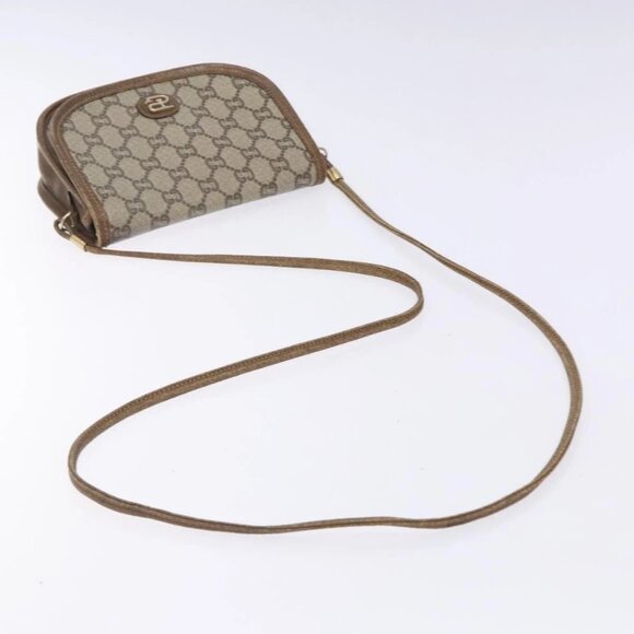 GUCCI GG Plus Supreme Shoulder Bag PVC Beige Gold Auth th6187 - Picture 7 of 16